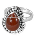 Joyería del anillo de la plata esterlina de la piedra preciosa 925 del ónix rojo